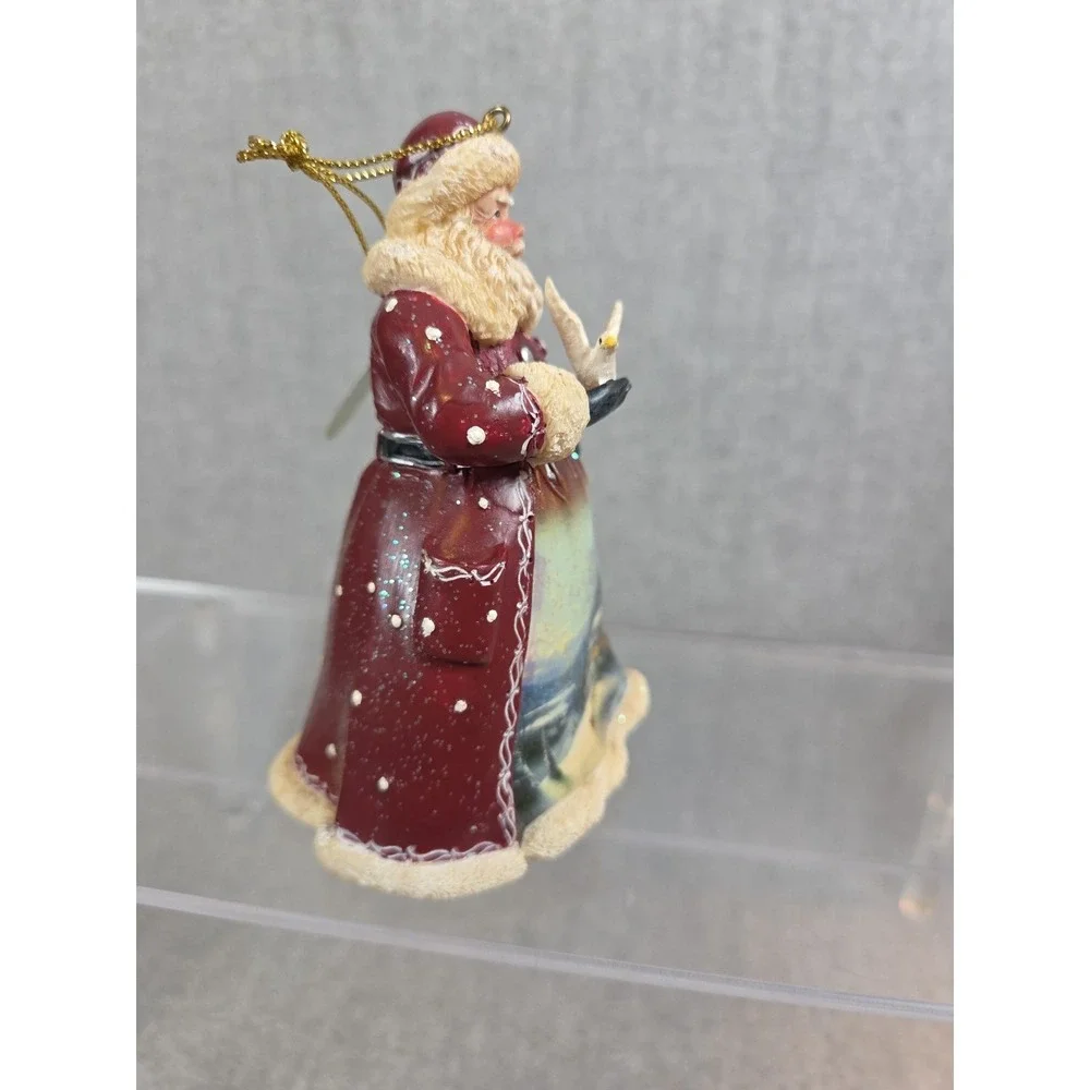 Thomas Kinkade Old World Santa‎ Heirloom Ashton Drake 2003 Frosty Moonlight Ride